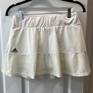 Adidas white tennis skirt